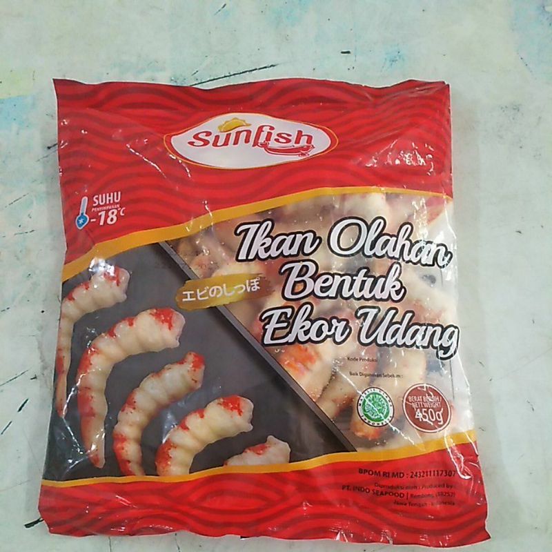 

SUNFISH IKAN OLAHAN BENTUK EKOR UDANG 450g