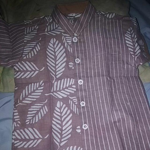 Xs.s.m.l.xl.xxl.3l.4l.5l Kemko Batik Anak Motif Daun Lurik Size Usia 6 Bulan Sampai Dewasa Lengkap