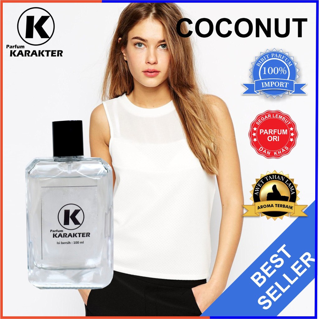 Bisa Cod | Parfum Cewek Coconut   Bibit Parfum Import Wangi &amp; Tahan Lama  Kemasan 100ml