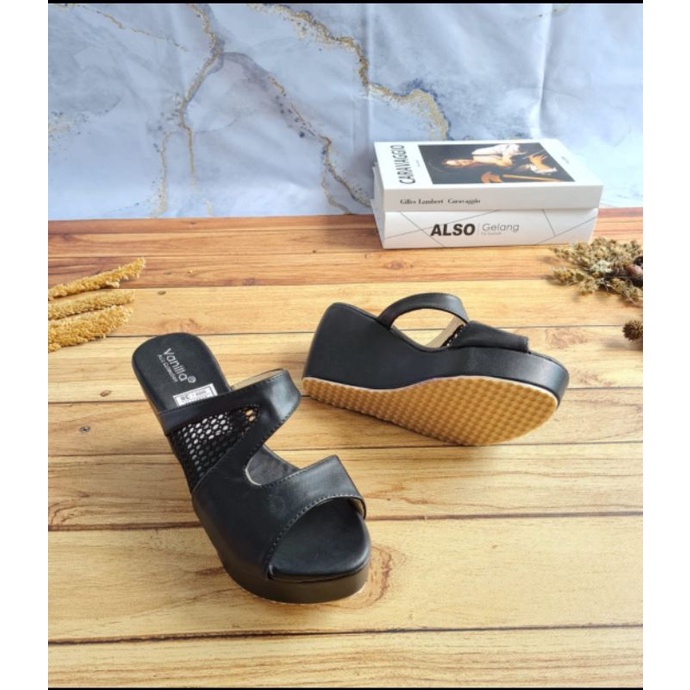 ABBUSHOES Ph 16 wedges jala muthia 7cm sol karet