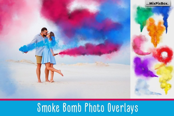 Smoke Bomb Photo Overlays - JPEG Ultra HD