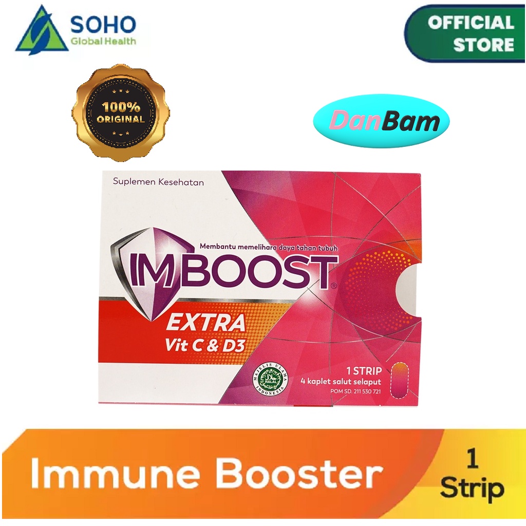 Imboost Extra Tablet Daya Tahan Tubuh 1 Strip @4 Tablet