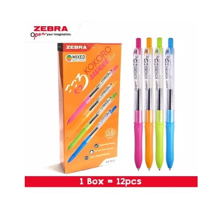 

Pulpen Gel Zebra Kokoro Sweet / Ballpoint Pen