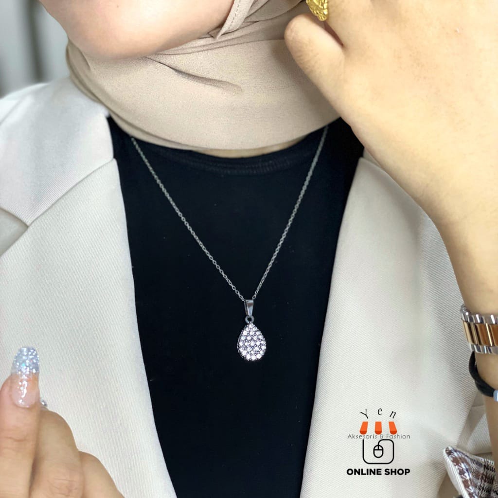 [COD] KALUNG TITANIUM ANTIKARAT MURAH VIRAL BUAT WANITA DAN PRIA