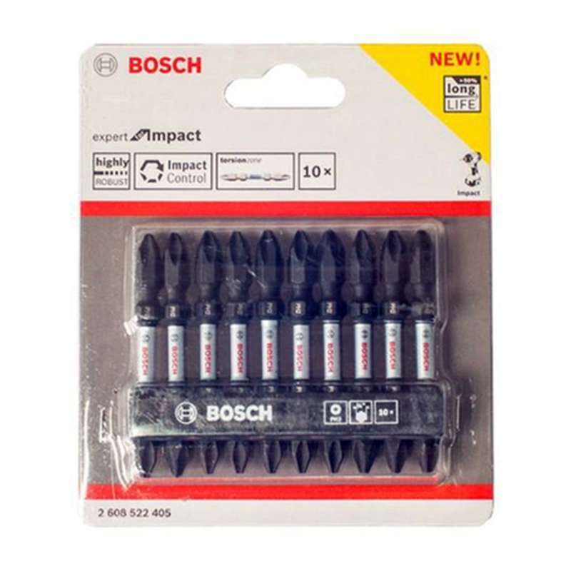 BOSCH MATA OBENG GYPSUM IMPACT PH2 6x65 (+/+) (10pcs)