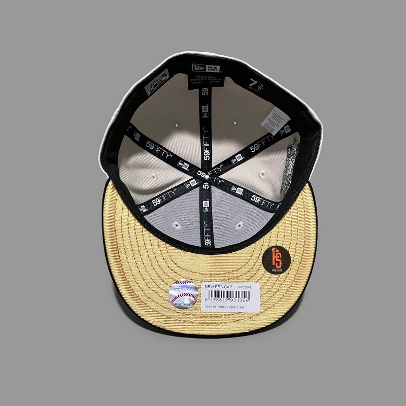 TOPI NEW ERA ORIGINAL 5950 ASG 2006 PITTSBURGH PIRATES CHROME BLACK UV GOLD