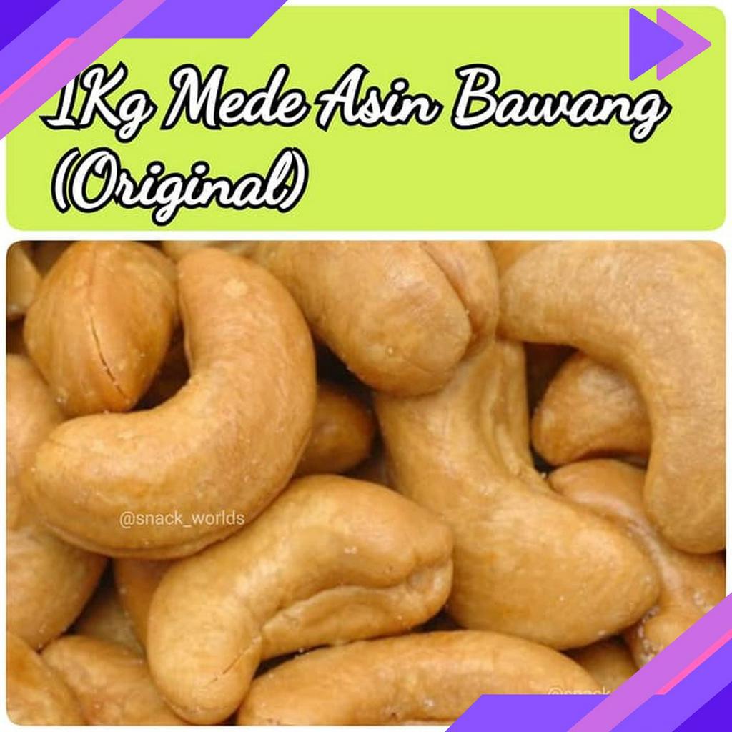 

BOMBASTIS 1Kg Mede Panggang Oven Roasted cashew grosir murah Asin Bawang