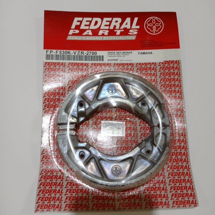 Kampas Rem Belakang Tromol - Jupiter Z New, Vega Zr, Rx King Ori Asli Federal FP-F530K-VZR-2700