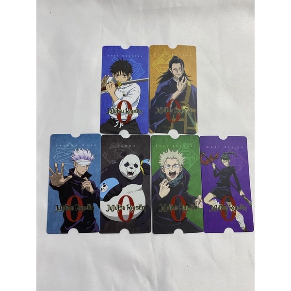 [booked] collectible ticket cgv jujutsu kaisen jjk vol 0 pc photocard set maki inumaki toge panda sa