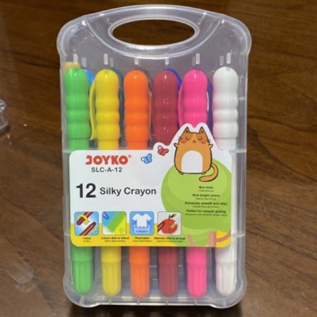

Crayon Halus / Silky Crayon Joyko 12 warna SLC-A-12 (1 set)