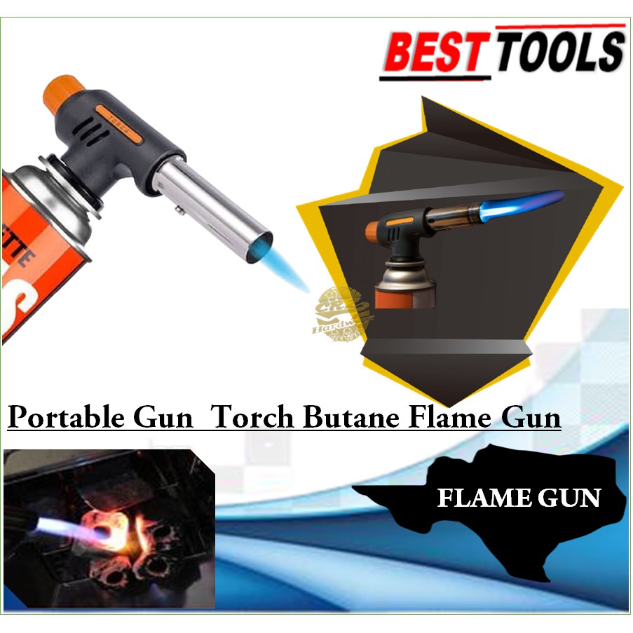 Jual Flame Gun Fire Blow Torch Kepala Gas Portable Pematik Api Gas Torch Indonesia