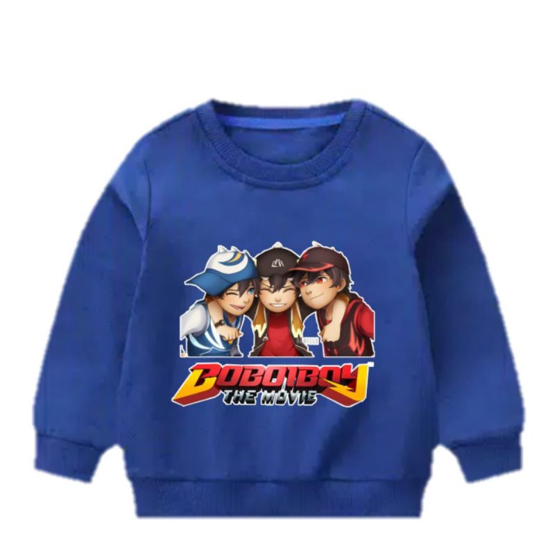 Jaket Sweater anak laki-laki | sweater anak karakter Boboiboy usia 2-9thn