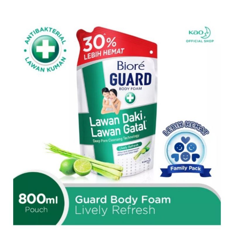 biore guard 800ml / sabun mandi cair