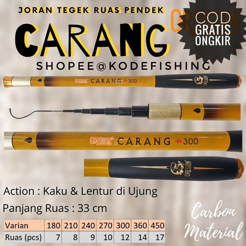 JORAN TEGEK OREGON CARANG 210,240,270,300,360,450 CARBON RINGAN