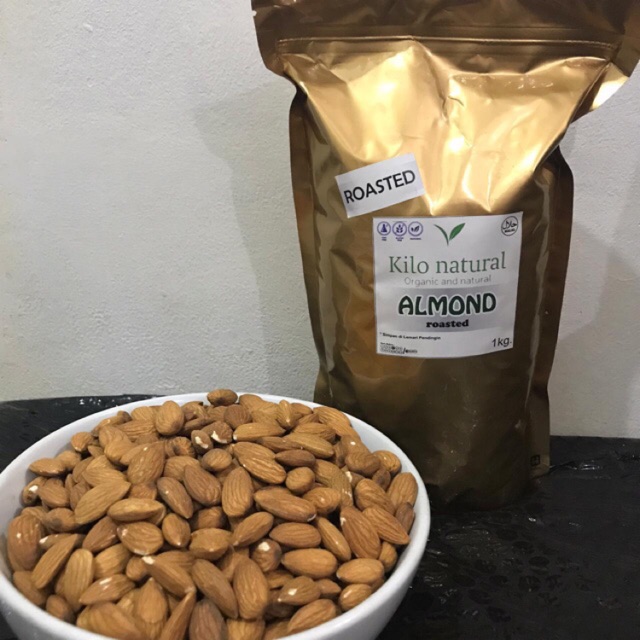 

ROASTED ALMOND WHOLE 1KG / ALMOND PANGGANG UTUH 1KG
