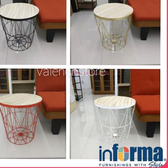 ➽ FREE ONGKIR MEJA TOPAZ Minimalis dengan Penyimpanan/ topaz informa / meja topaz informa / storage 