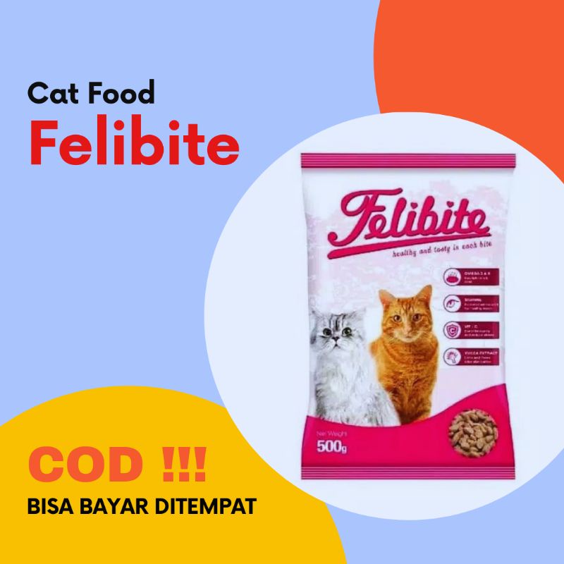 [GROBOGAN] FELIBITE  MAKANAN KUCING 500 gram / PAKAN KUCING FELIBITE 500 gram / Solo / Kudus