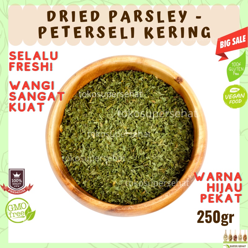 

Daun Peterseli kering 250gr / Parsley kering 250gr / Dried Parsley 250gr / Parsley dried 250gr