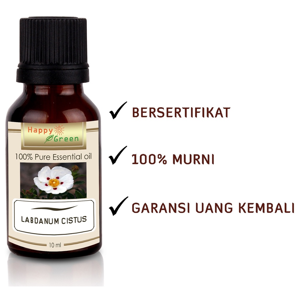 Happy Green Labdanum Cistus Absolute  - Minyak Cistus 100% Murni