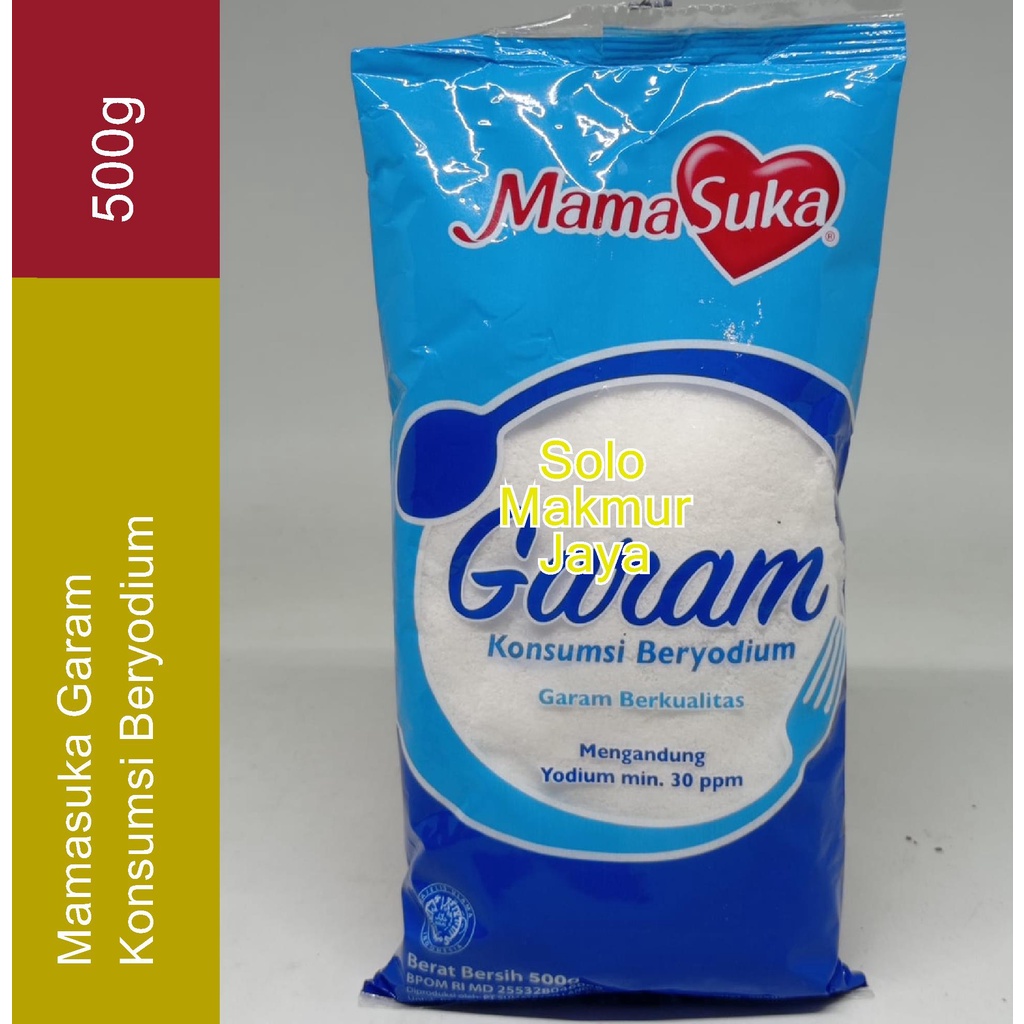 Jual Mama Suka Garam Konsumsi Beryodium Mamasuka Berat 500 Gram ...