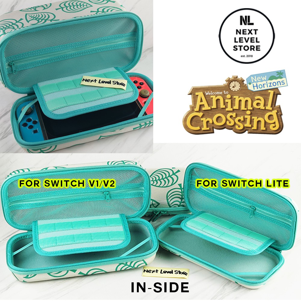 Nintendo Switch Lite Animal Crossing Travel Case Storage Bag Pouch