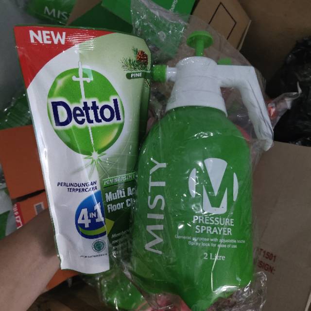 Paket Alat Semprot 2 liter + Dettol Disinfektan 700ml