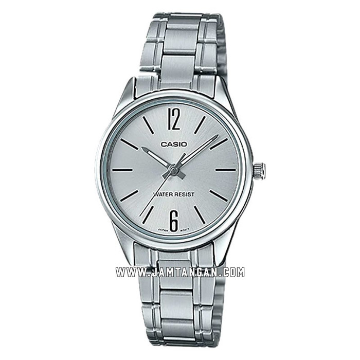 Casio LTP-V005D-7BUDF Silver Dial Stainless Steel Strap