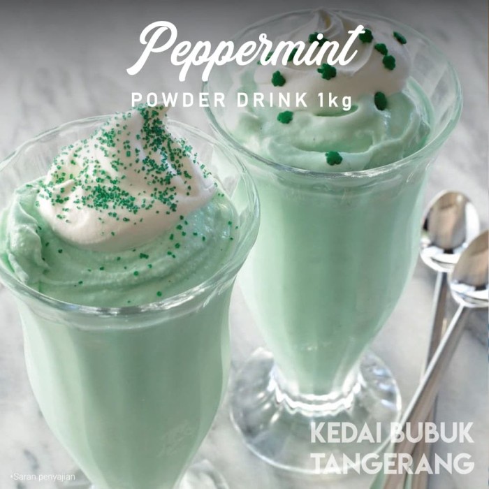 

BUBUK MINUMAN PEPPERMINT BUBBLE POWDER DRINK ORIGINAL JAVALAND 1KG