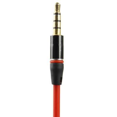 ROVTOP Kabel AUX 3.5mm HiFi L Jack Gold Plated 1.2m - S-IP4G - Red Grab Medan