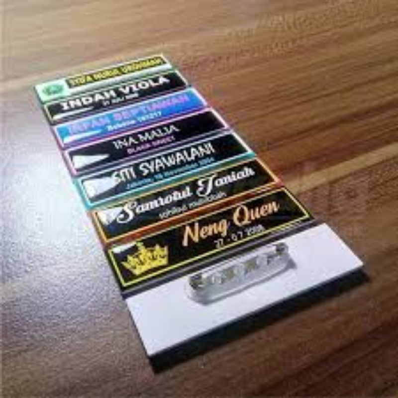 

NAME TAG RESIN / PAPAN NAMA RESIN