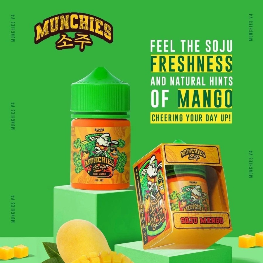 Munchies V4 Mango 60ML by Arief Muhammad x JVS Labz Berpita Cukai