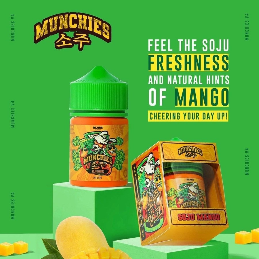 LIQUID MUNCHIES V4 MANGO - LIQUID MUNCHIES MANGO - 60ML