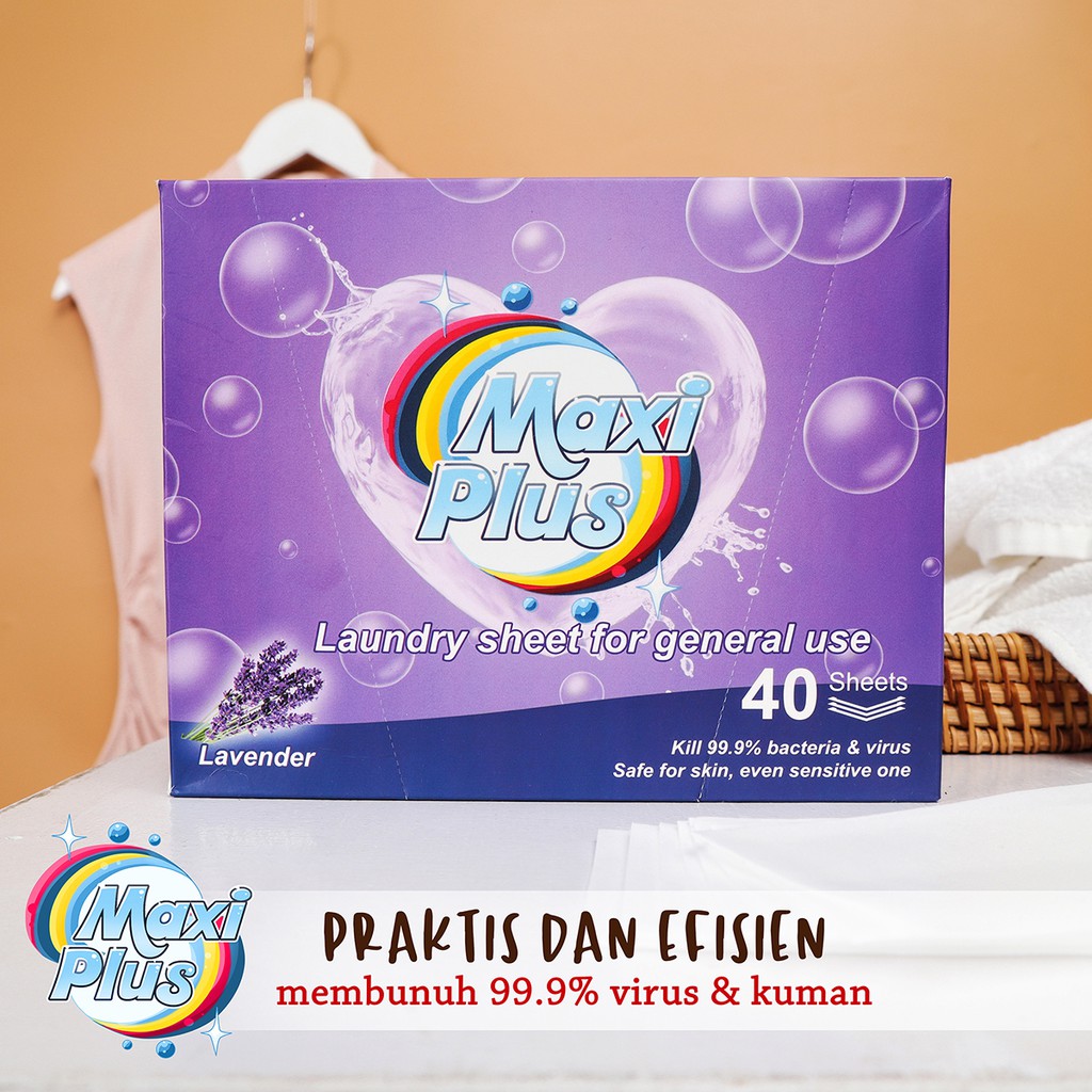 MaxiPlus: Detergen bubuk dlm bentuk kertas / detergen pakaian / sabun cuci pakaian / korset / bayi