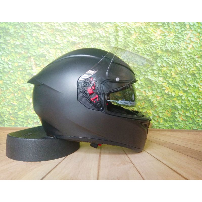 agv k3 sv Matt Black hitam dop Original produk + Pinlock gt4 Original produk