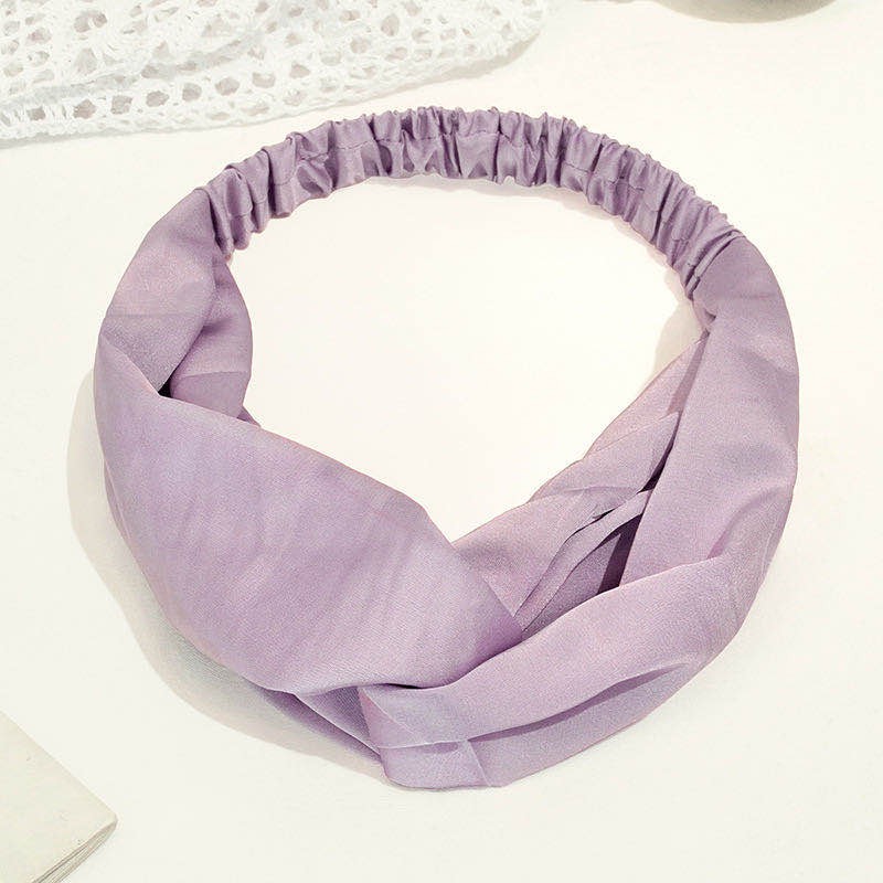 BANDANA DEWASA / BANDO DEWASA / HEADBAND POLOS / BANDO FASHION / BANDANA SIMPUL WANITA IMPORT-bando-2 polos ungu