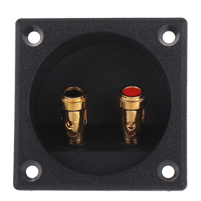 {LUCKID}1Pc 50mm Round Cup Subwoofer Plug Car Stereo Speaker Box Terminal Connector