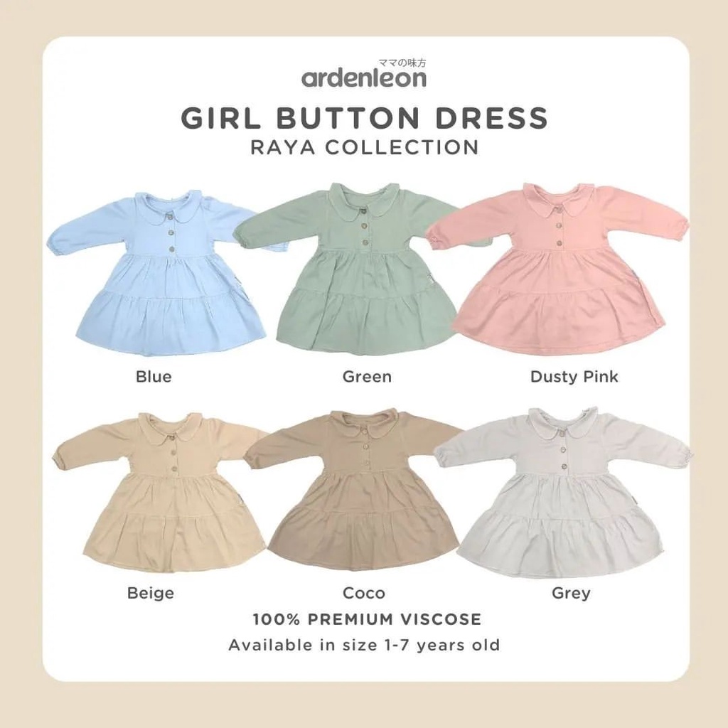 ARDENLEON - Raya Button Dress