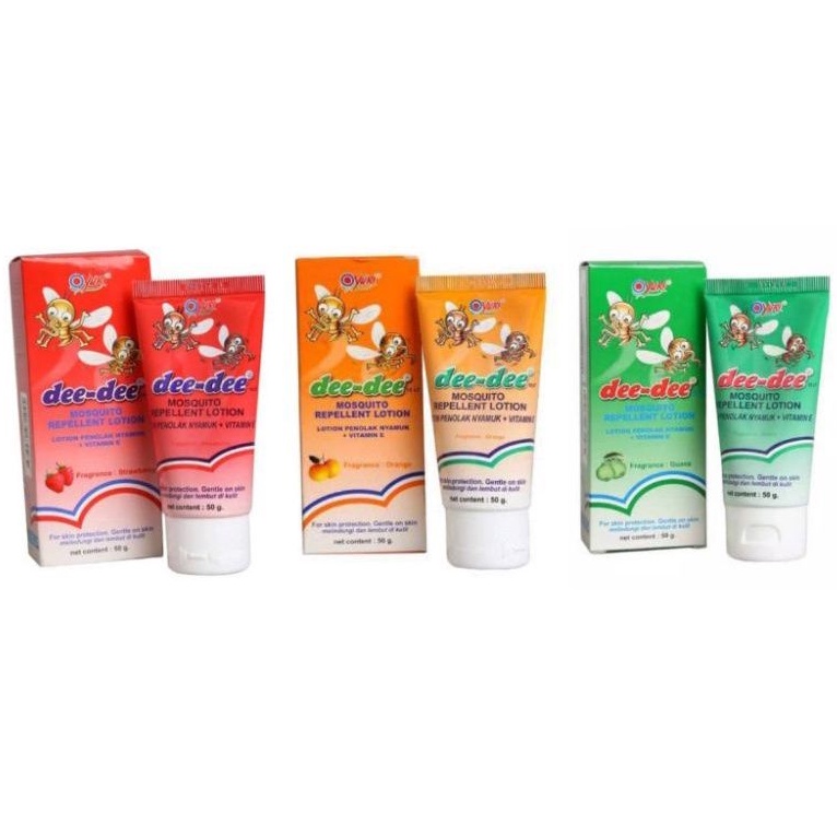 Dee Dee Mosquito Repellent Lotion Penolak Nyamuk Kids 50gr - DeeDee Anti Nyamuk Anak - Dee-Dee Anti Nyamuk Cream Losion