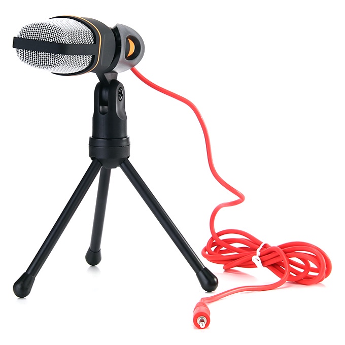 MallCasing - SF-666 Condenser Studio Mikrofon / Microfone / Microphone dengan Tripod + Mic Cover Untuk Komputer Hp Karaoke Recording