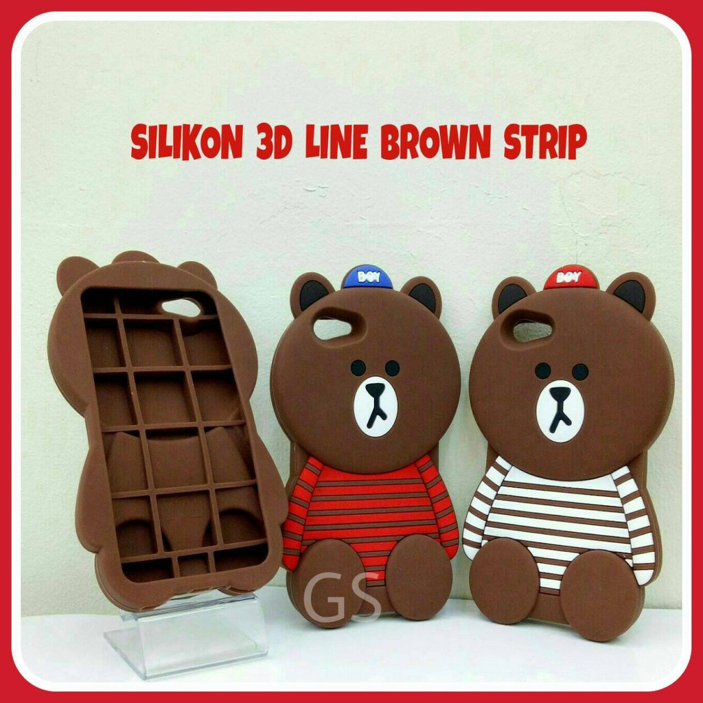 Silikon 3D Silicon  Strip For IPHONE 6+ softcase boneka karakter lucu