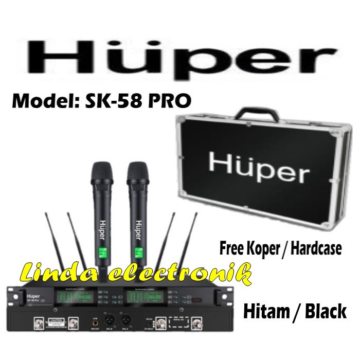 mic wireles huper sk58 pro huper sk58pro huper sk 58 pro garansi resmi
