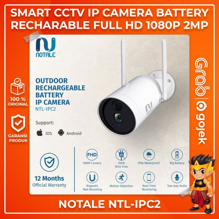 NOTALE CCTV Smart IP Kamera NTL IPC2 Full HD 1080P Outdoor Waterproof
