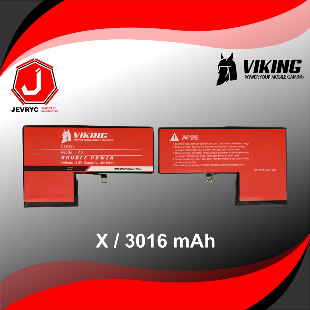 VIKING Baterai Iphone X
