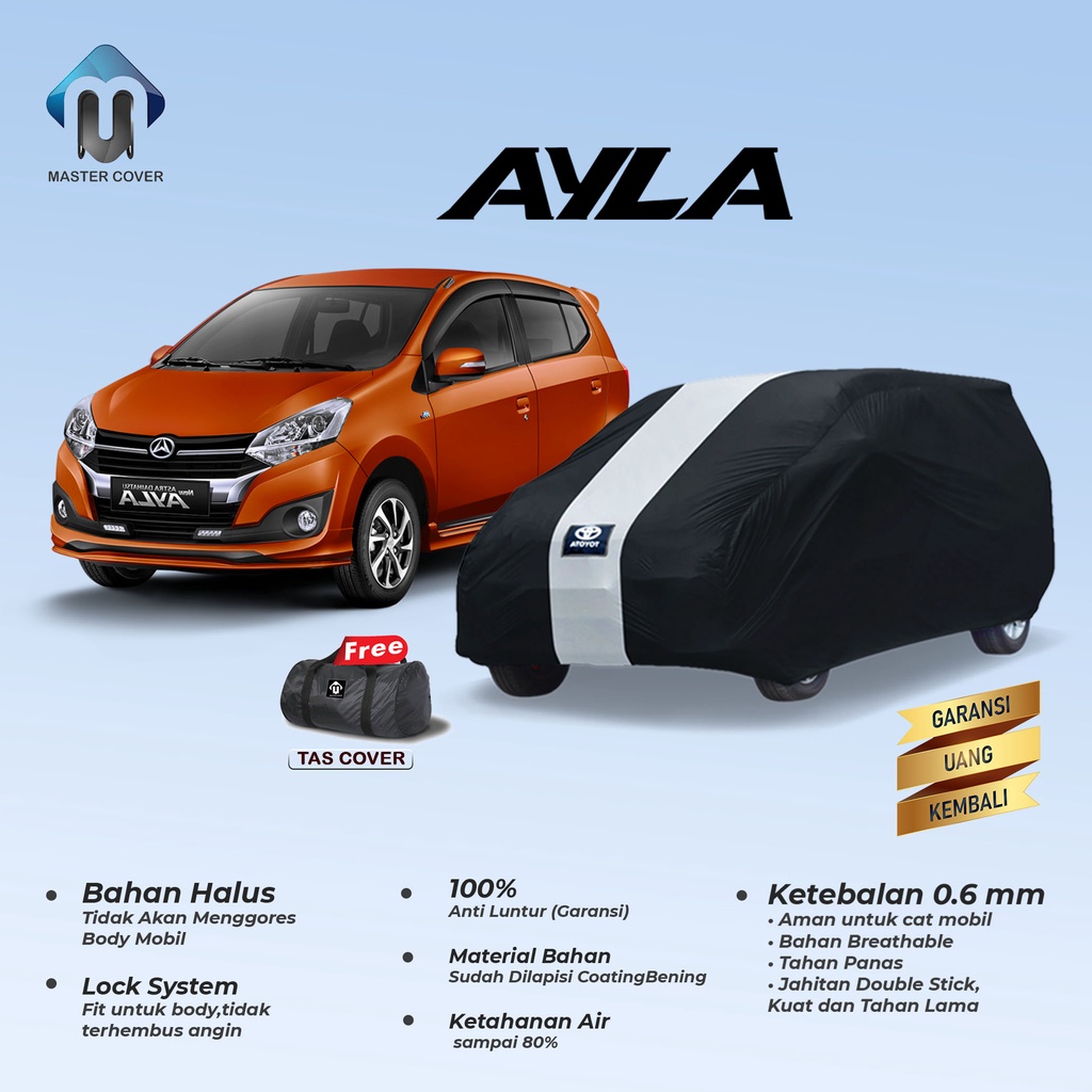 Body Cover Sarung Mobil Ayla Selimut Penutup Mobil Daihatsu Ayla Mantel Outdoor