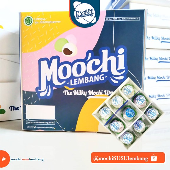 

MOCHI SUSU LEMBANG MochiLembangPREMIUM [1 Box 9 pcs] / Oleh Oleh Bandung Makanan Bandung Hits