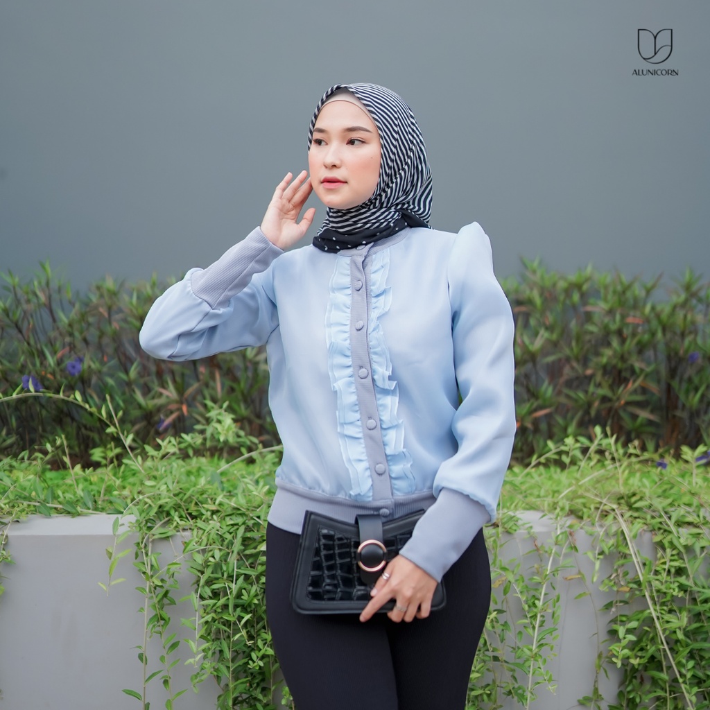 Alunicorn - Alexa Blouse - Blouse Wanita-Ocean