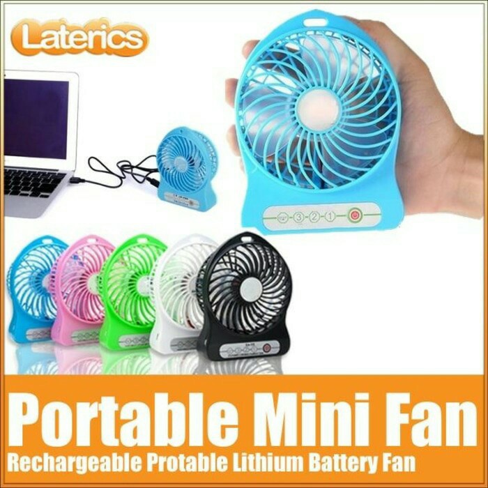 KIPAS ANGIN MINI PORTABLE  / KIPAS CHARGE MINI PORTABLE / MINI FAN USB PORTABLE