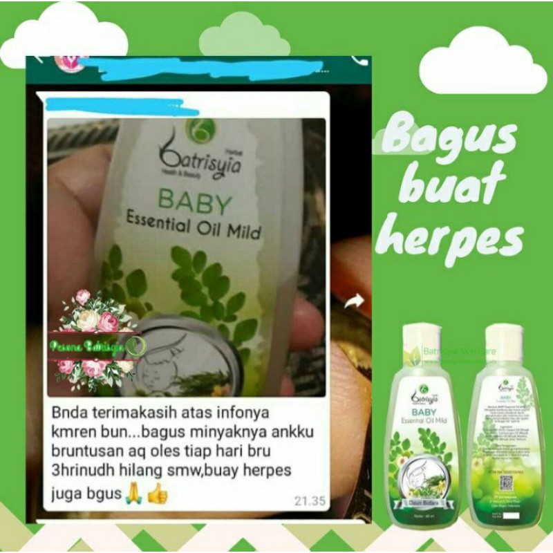 BABY ESSENTIAL OIL/MINYAK TELON BATRISYIA/MINYAK TELON BIDARA/ OBAT KEMBUNG BAYI/ OBAT GATAL BAYI/MINYAK TELON HERBAL