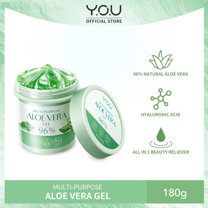 ❣️Rakkistore99❣️YOU Multi Purpose Aloevera Gel 96% 60gr/100g/180g (100% Original)