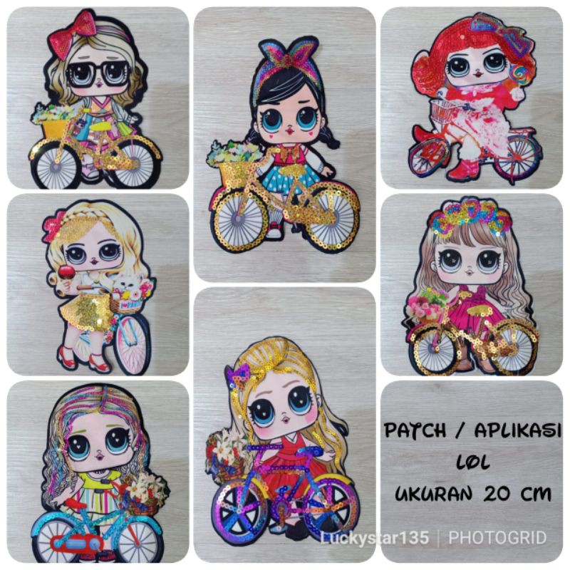 Patch / aplikas Lol surprise terbaru ukuran 20 cm